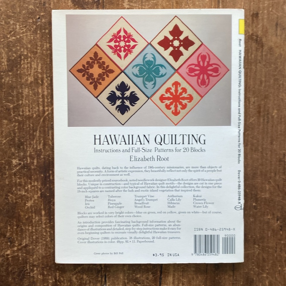 Hawaiian Quilting Pattern Book by Elizabeth Root - 1998 - Picture 2 of 9